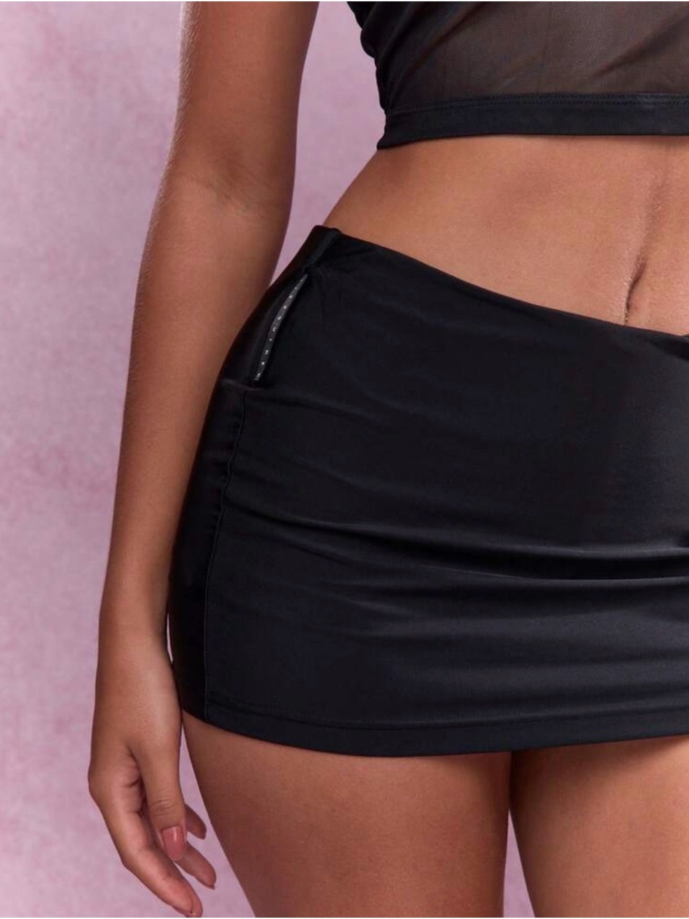 Missguided Black Mini Skirt